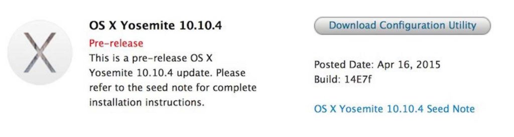 آپدیت OS X 10.10.4