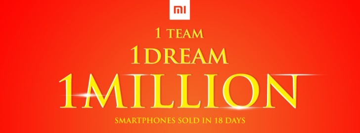 شیائومی موفق به فروش یک میلیون گوشی تنها در ۱۸ روز در هند شده است