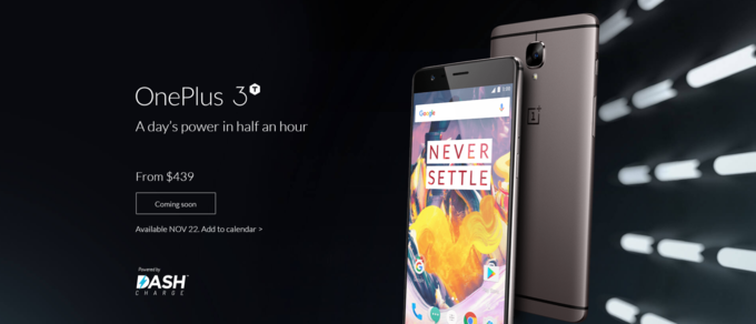 گوشی هوشمند OnePlus 3T رسماً معرفی شد