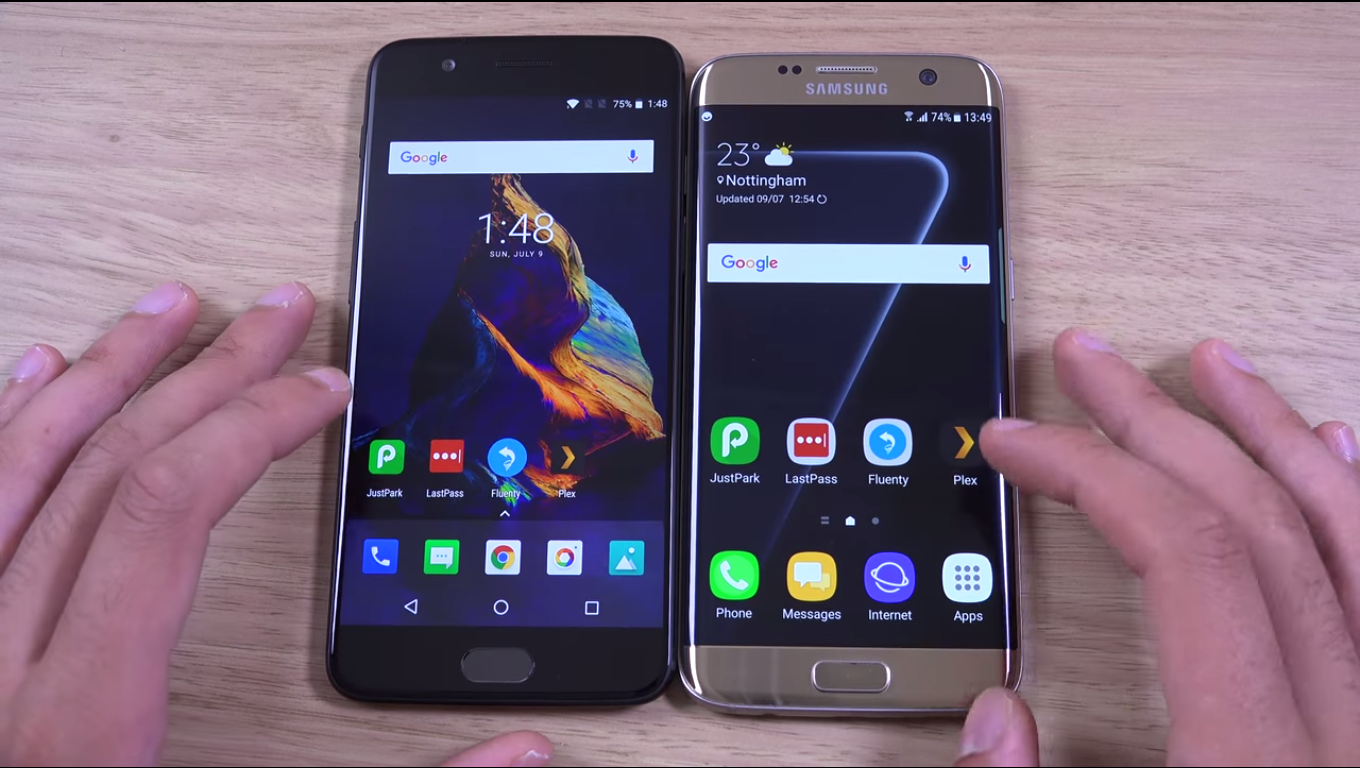 چالش سرعت: مقایسه سرعت Galaxy S7 و OnePlus 5