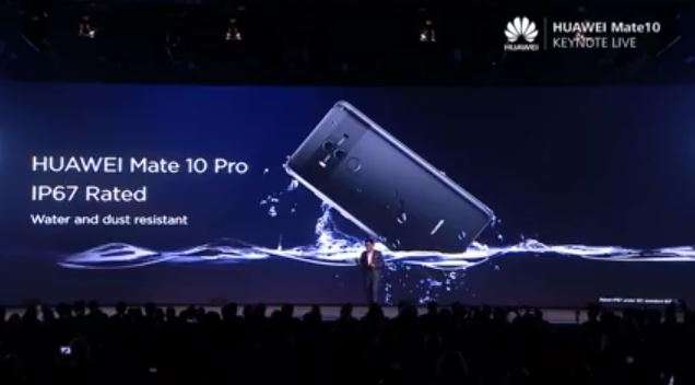 هوآوی میت 10 (Huawei Mate 10) و هوآوی میت 10 پرو (Huawei Mate 10 Pro) مقاوم در برابر ورود مایعات و گرد و خاک هستند