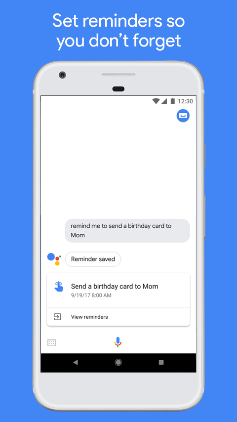 اسکرین‌شات‌هایی از برنامه|Google Assistant