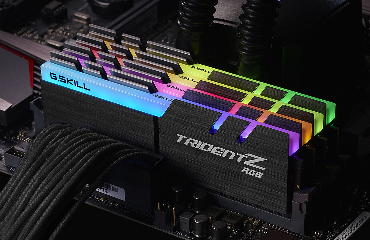 شرکت G.SKILL سری جدید حافظه‌های Trident Z RGB خود را با زمان تاخیر بسیار عالی معرفی کرد