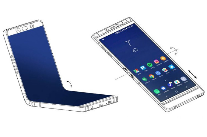 گوشی سامسونگ Galaxy X با نمایشگر تاشو 7.3 اینچی در نمایشگاه CES 2018 به صورت محرمانه رونمایی شد