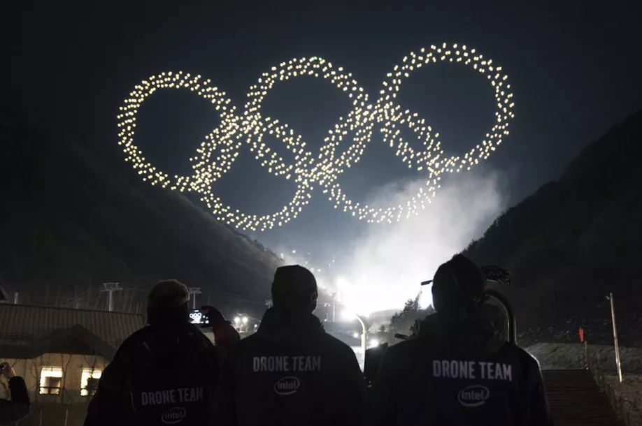 پهپهادهای اینتل در المپیک زمستان 2018