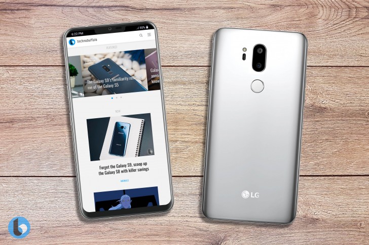رندر ال جی جی 7 (LG G7) با بریدگی نمایشگر منتشر شد