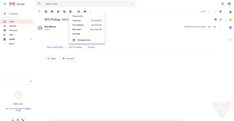 طراحی جدید جی میل (gmail)