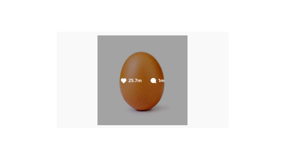 بیشترین لایک اینستاگرام برای این تخم مرغ است: ۲۶ میلیون لایک