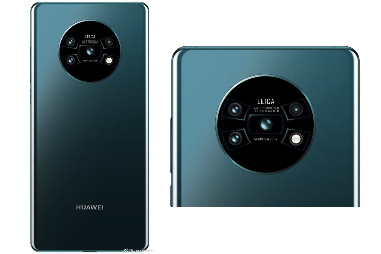 رندر متفاوت برای طراحی دایره ای دوربین اصلی هواوی میت ۳۰ پرو (Huawei Mate 30 Pro)