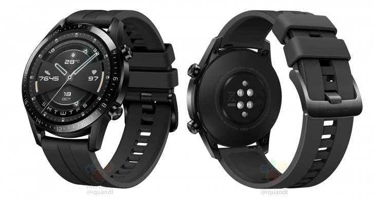 ساعت هوشمند هواوی Watch GT 2 با طراحی باریک تر و مجهز به میکروفون و بلندگو دیده شد