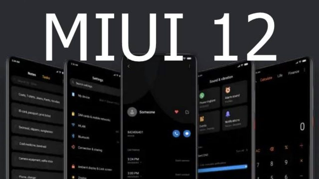 MIUI 12 update phones list 1280x720