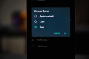 دارک مود واتس اپ اندروید