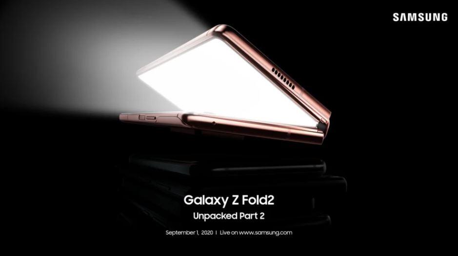 سامسونگ Galaxy Z Fold 2 در قسمت دوم مراسم Unpacked سامسونگ ۱۱ شهریور ۹۹ معرفی کامل خواهد شد