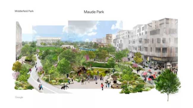 شهر جدید گوگل برای کارمندانش در Middlefield Park