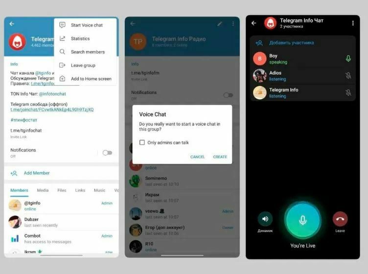 تماس گروهی تلگرام در نسخه آزمایشی ارائه شد