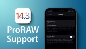 فعال کردن pro raw