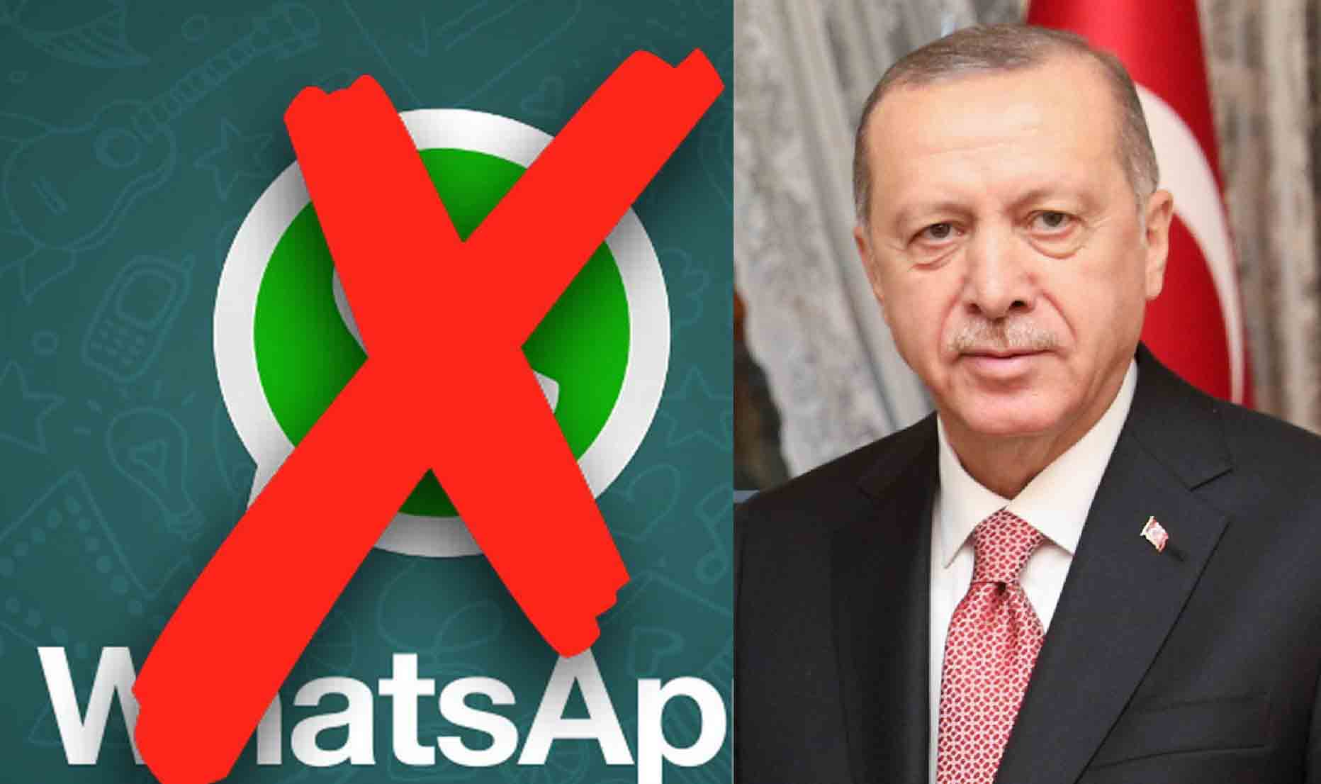 رییس جمهور ترکیه هم از واتس اپ رفت!