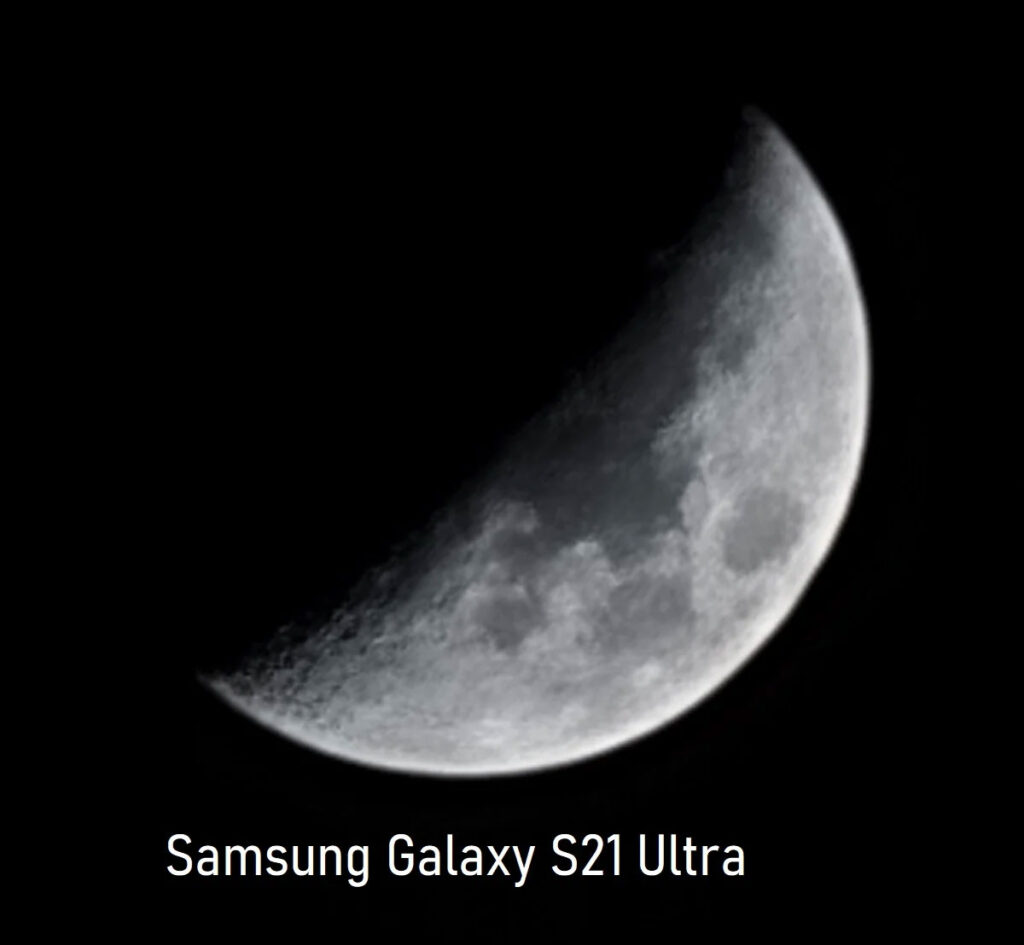 عکس ثبت شده از ماه توسط Galaxy S21 Ultra