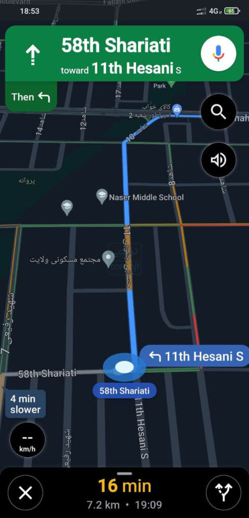 مسیربابی گوگل مپس کاربران ایرانی