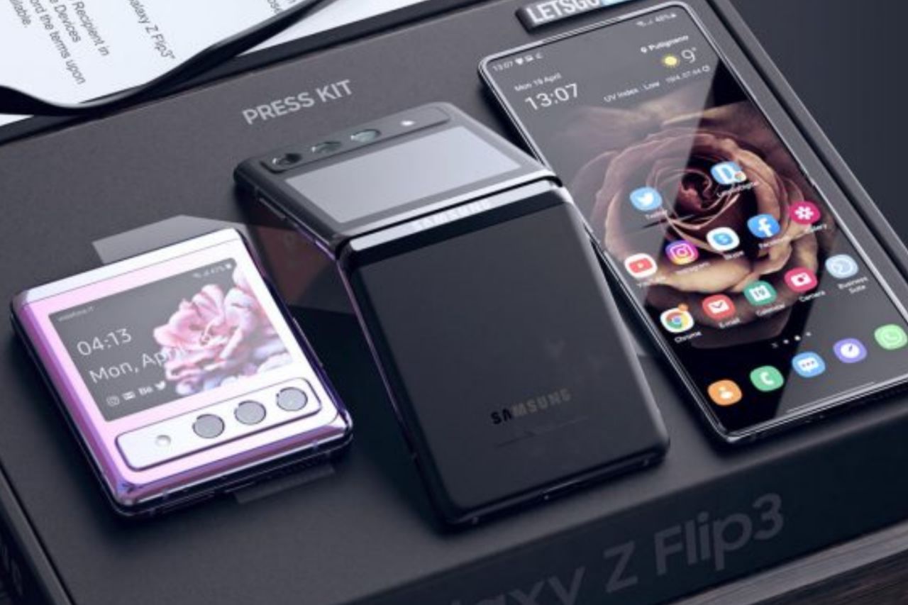 رندر Galaxy Z Flip 3 