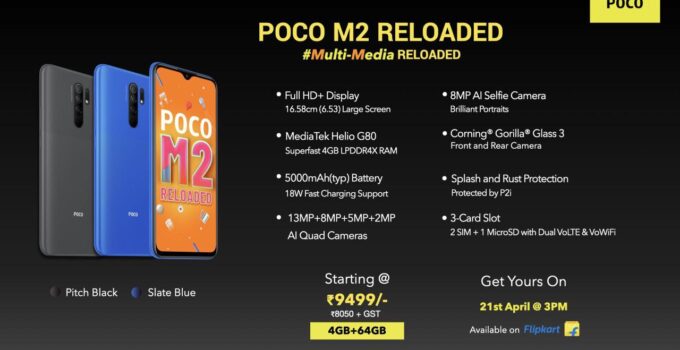 گوشی Poco M2 Reloaded معرفی شد