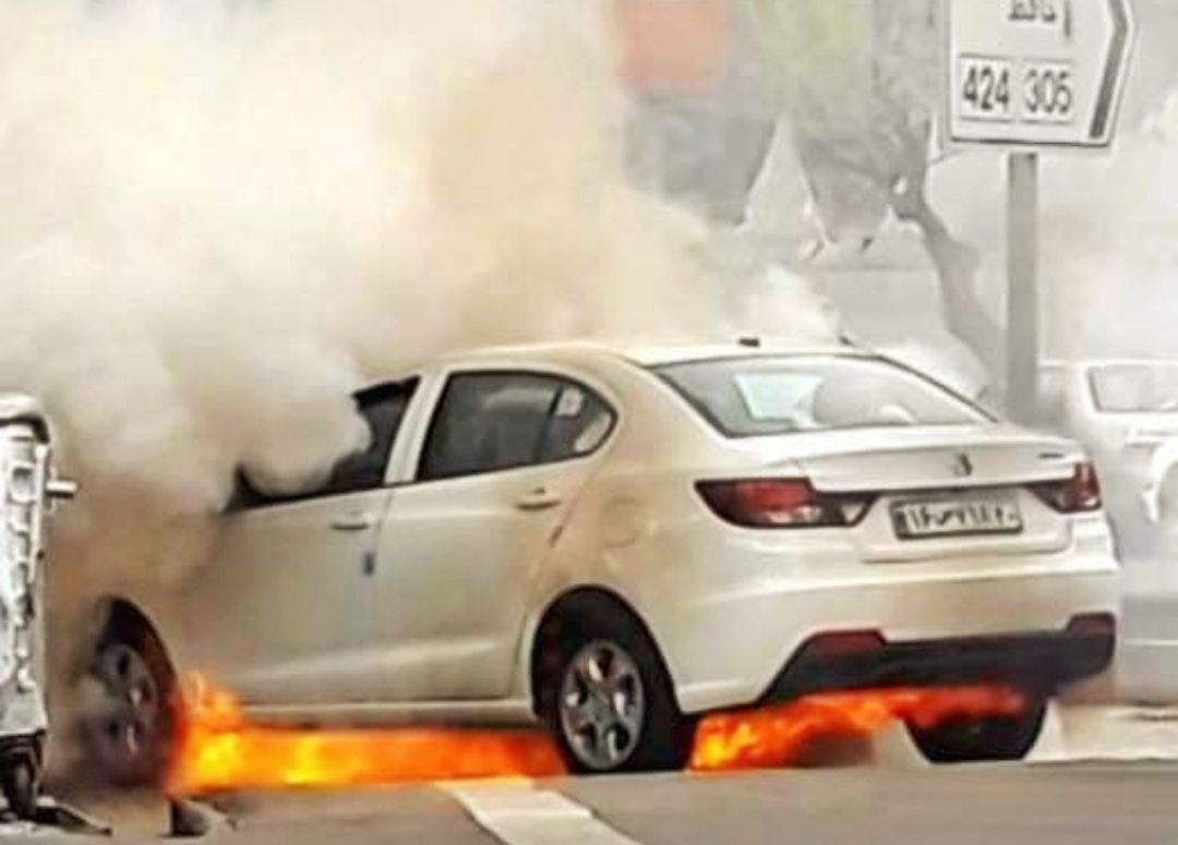 ماجرای آتش گرفتن خودرو شاهین سایپا در تهران چیست؟ 🔥