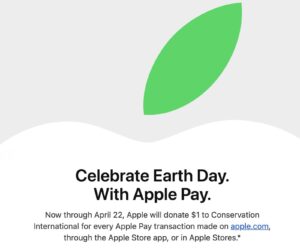 Apple Pay in Earth day