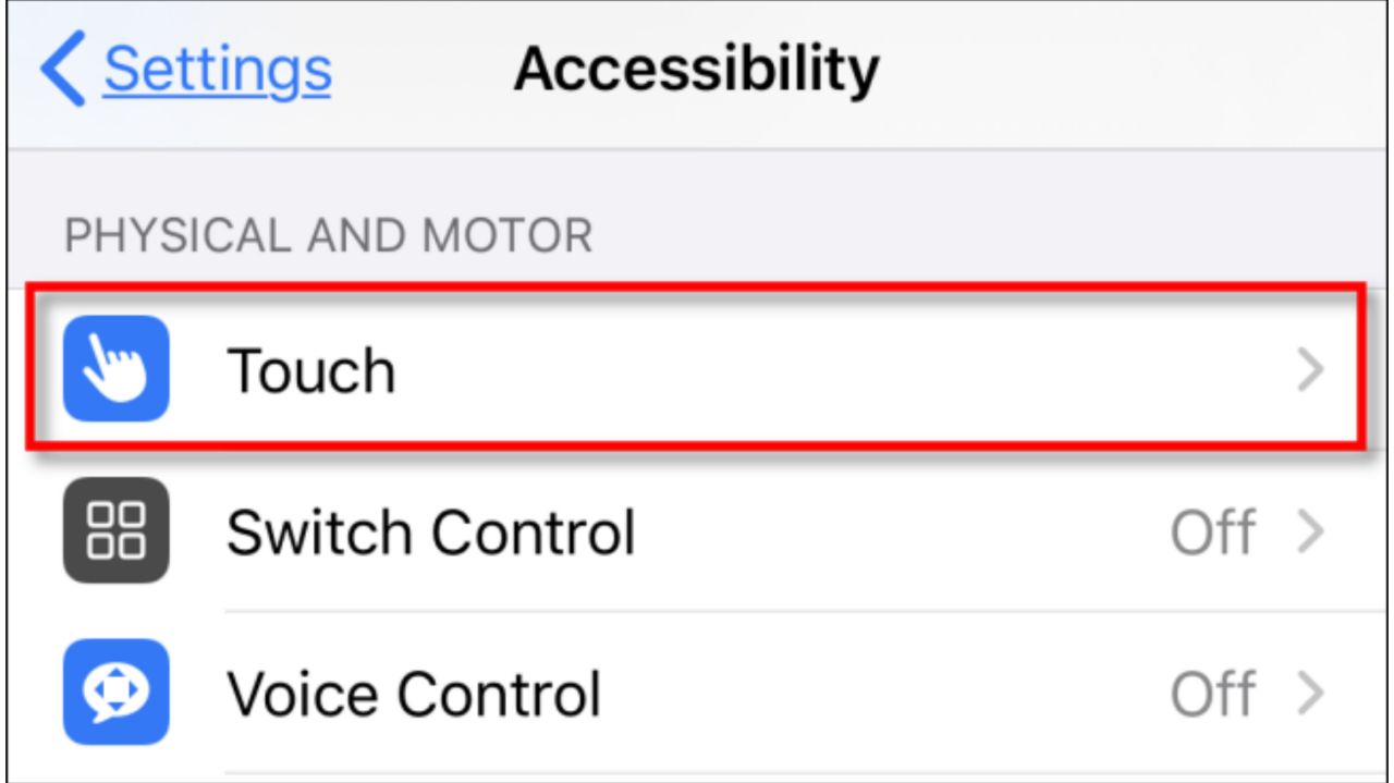 بخش Accessibility در آیفون