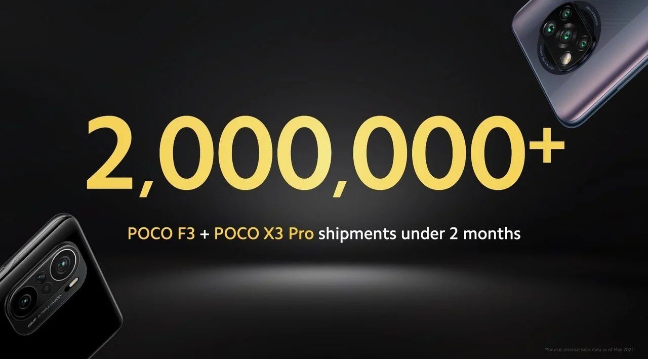 آمار فروش Poco X3 Pro و Poco F3