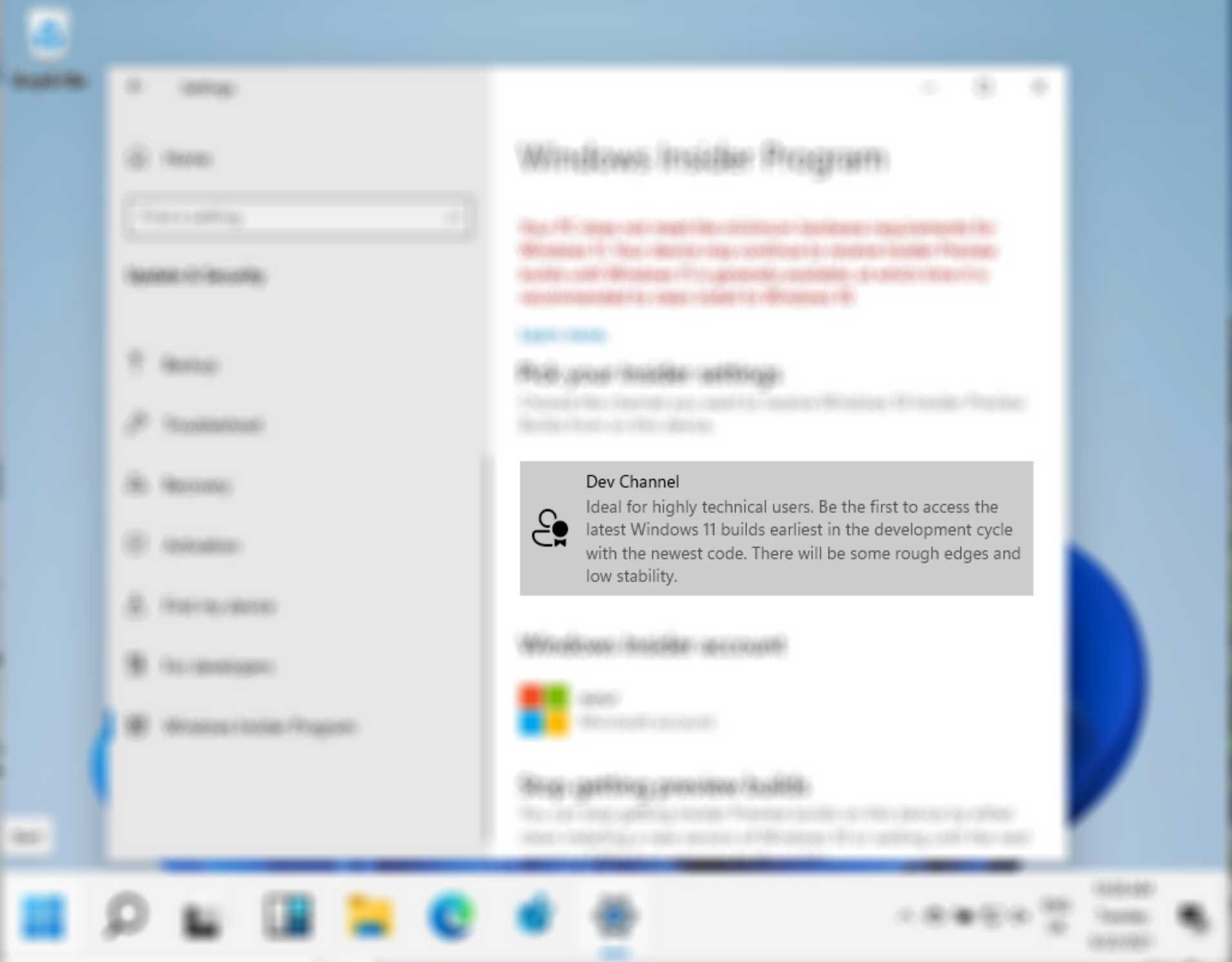 Windows 11 Dev