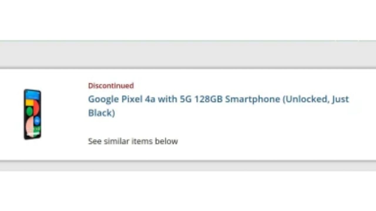توقف تولید Pixel 4a 5G