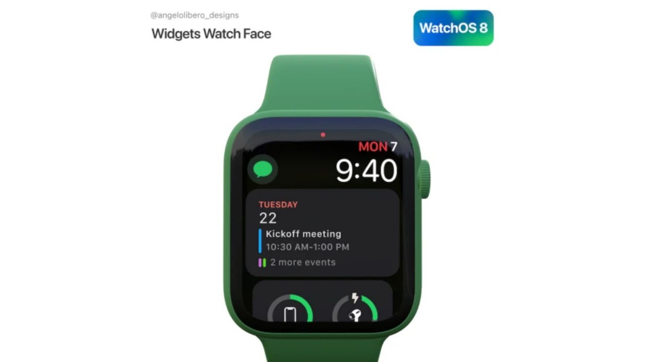 ویجت‌های جدید در WatchOS 8