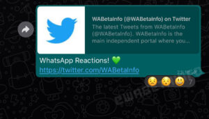 قابلیت Reaction واتس اپ