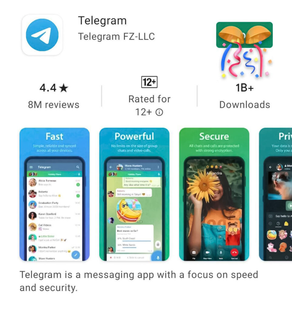 تعداد دانلود تلگرام