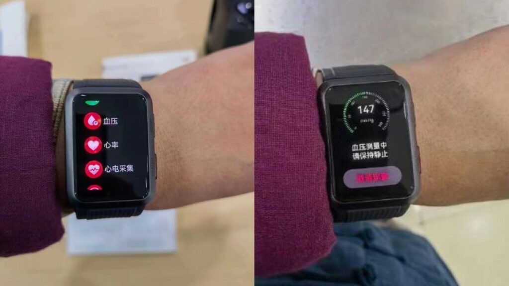 تصاویر Huawei Watch D در دستان یک کاربر