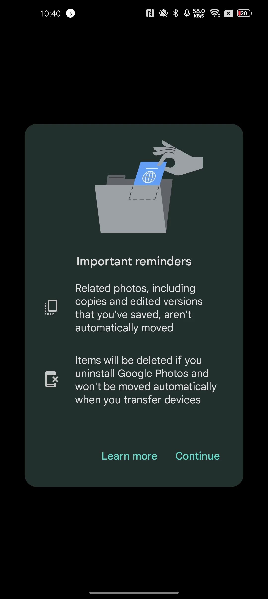 قابلیت پوشه قفل شده Google Photos