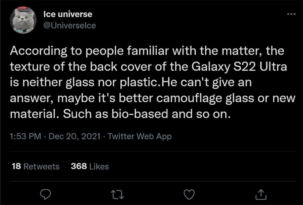 قاب پشتی Galaxy S22 Ultra