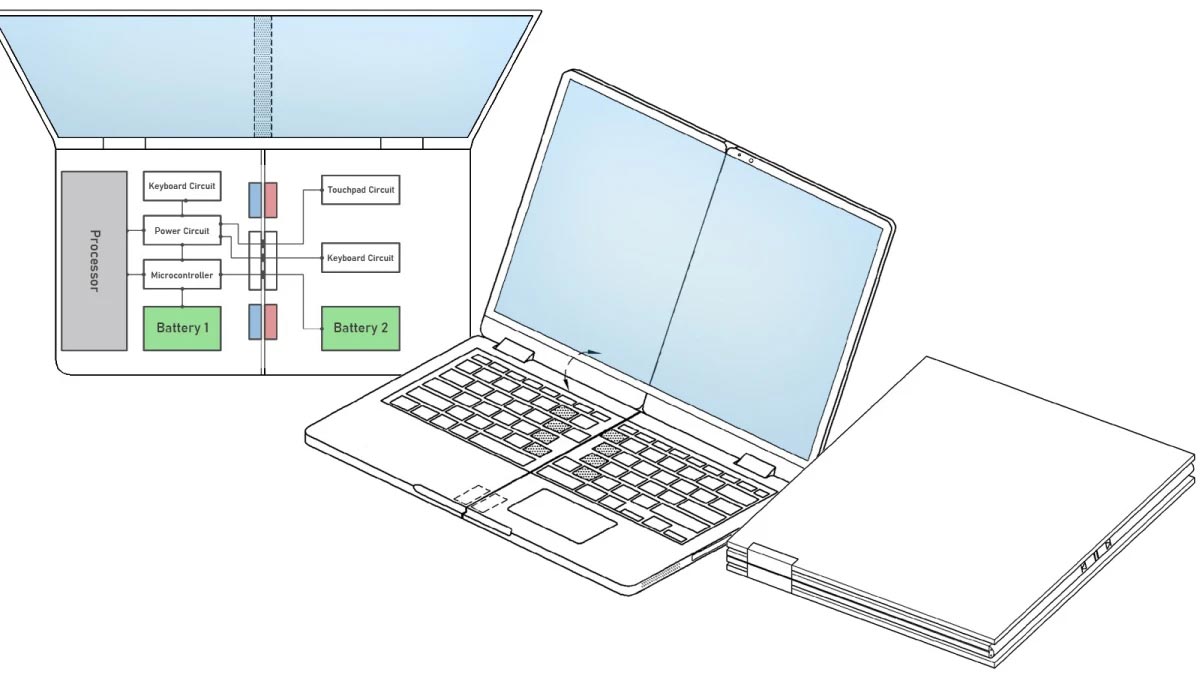 ثبت اختراع لپ تاپ دوبار تاشو توسط سامسونگ