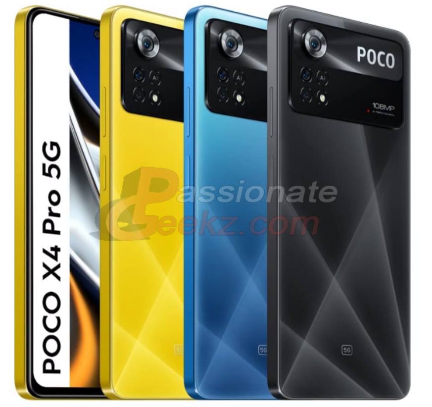 نسخه رندر شده Poco X4 Pro 
