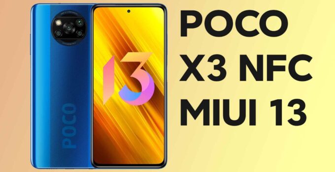 آپدیت MIUI 13 پوکو X3