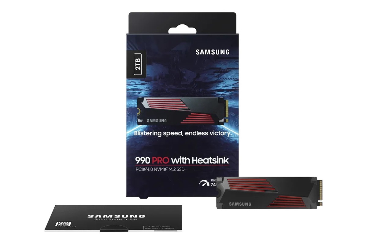 سامسونگ حافظه SSD 990 Pro را با سرعت خواندن و نوشتن 7450 و 6900 مگابایت‌برثانیه معرفی کرد