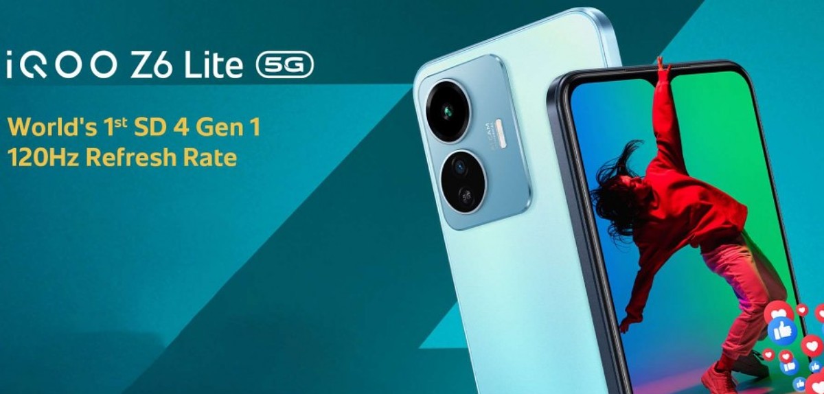 گوشی iQOO Z6 Lite به‌عنوان اولین دستگاه با اسنپدراگون 4 نسل 1 معرفی شد