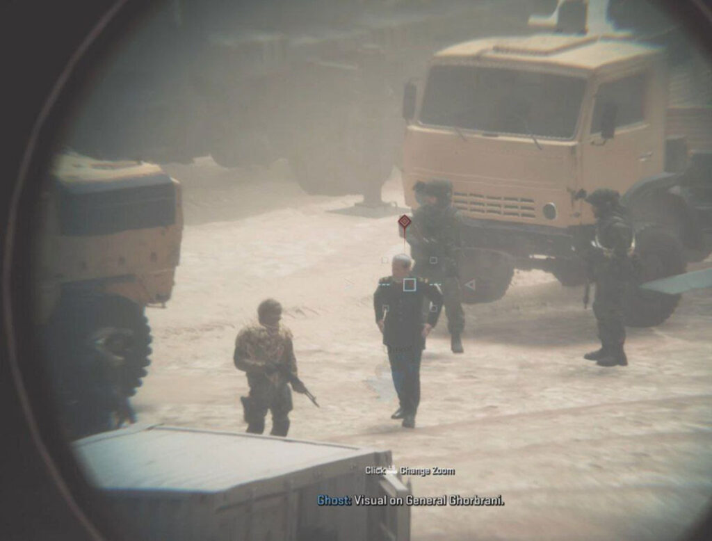 صحنه ترور سردار ایرانی با نام ژنرال قربانی در بازی Call of Duty: Modern WarFare II