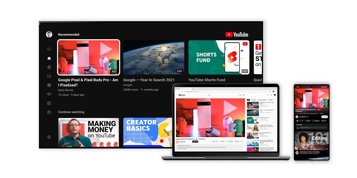 یوتیوب تم سیاه جدیدی را با نام Ambient Mode دریافت کرد: اصلاح رابط‌کاربری و پخش‌کننده ویدیو