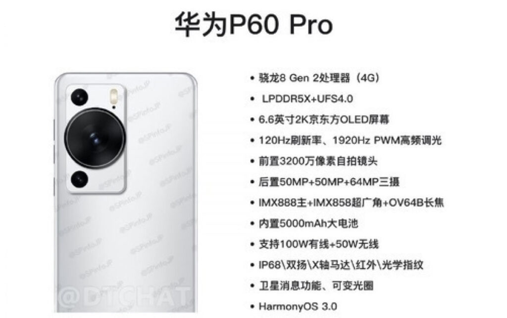 لیست مشخصات هواوی P60 Pro