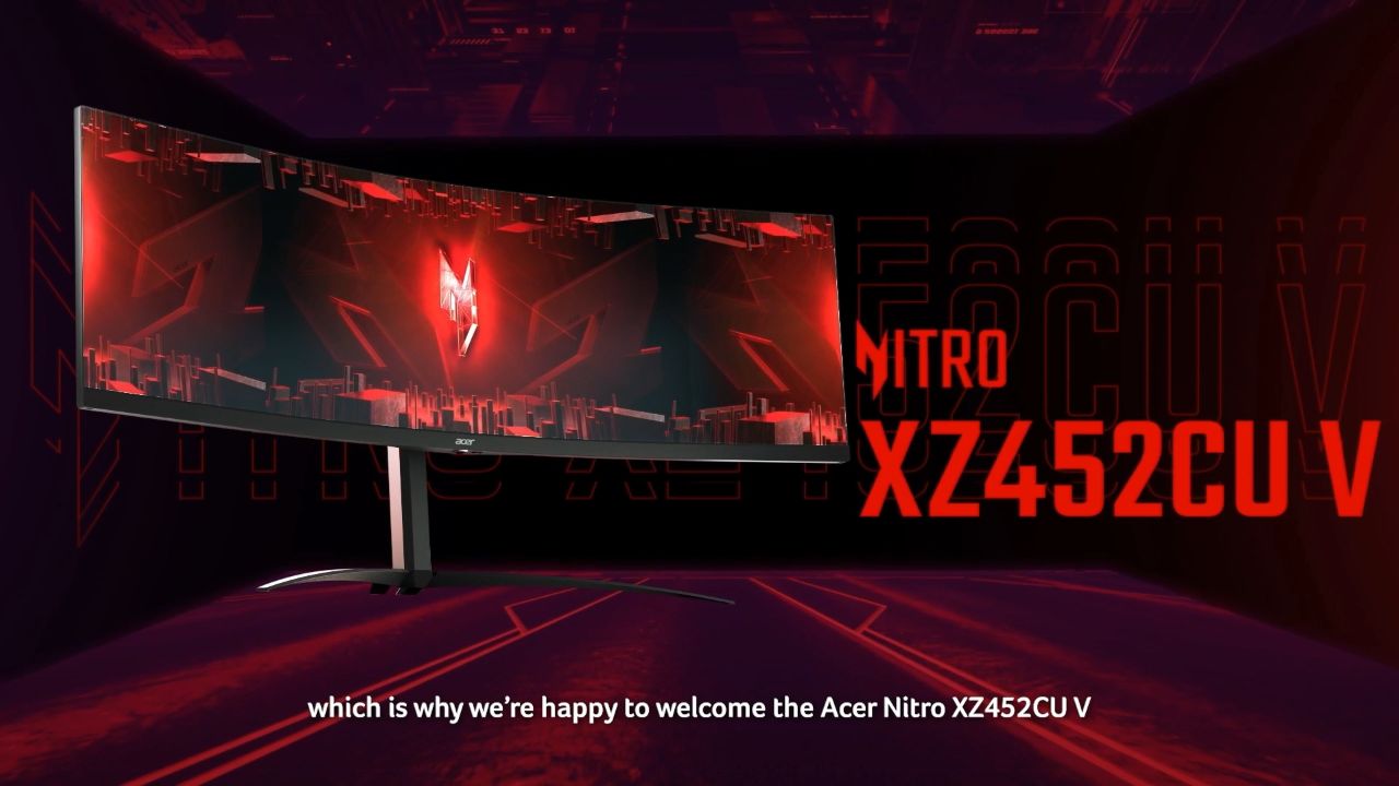 مانیتور گیمینگ Nitro XZ452CU V ایسر با رفرش ریت ۱۶۵ هرتزی معرفی شد