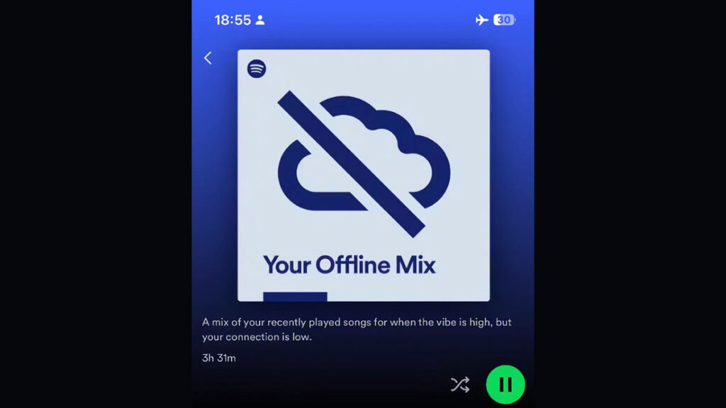 قابلیت جدید اسپاتیفای "Your Offline Mix"