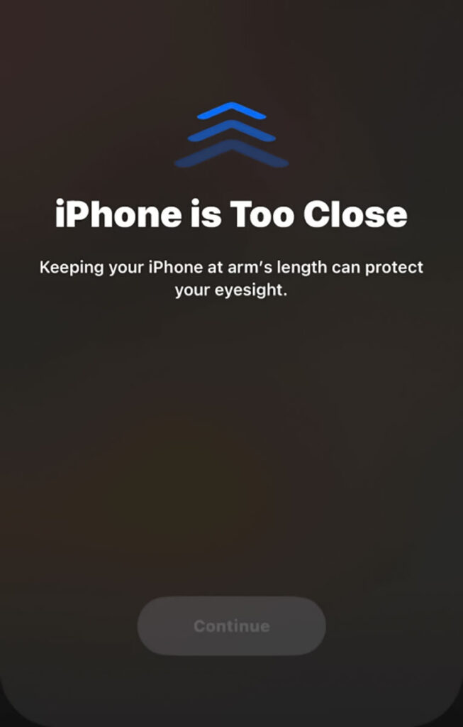 قابلیت Screen Distance در iOS 17