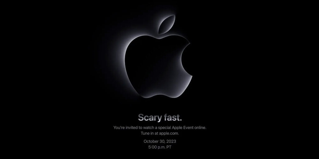 پوستر رسمی رویداد Scary fast اپل