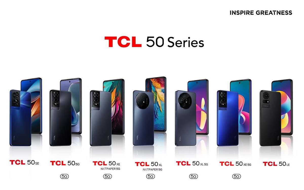 گوشی های سری TCL 50 در هفت مدل مختلف معرفی شدند